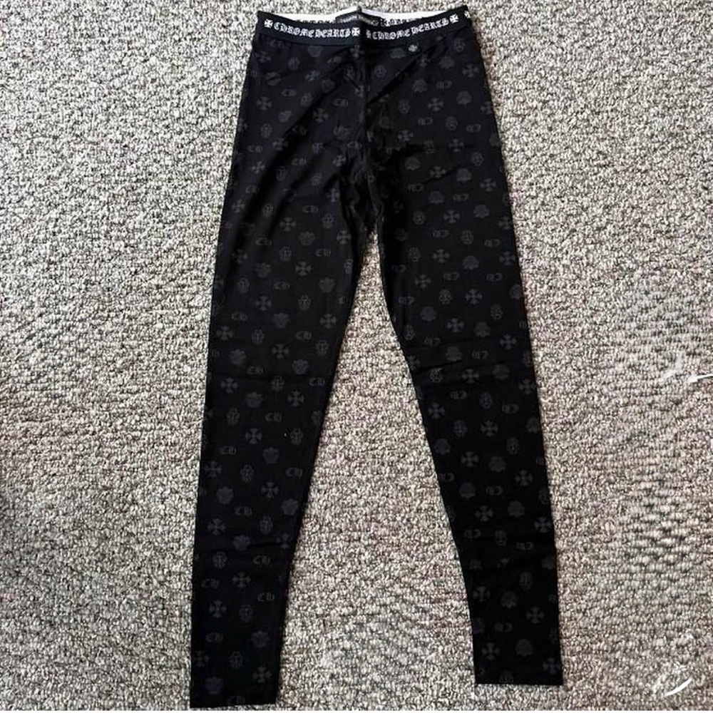 Chrome Hearts Kids Dark Patterned Leggings